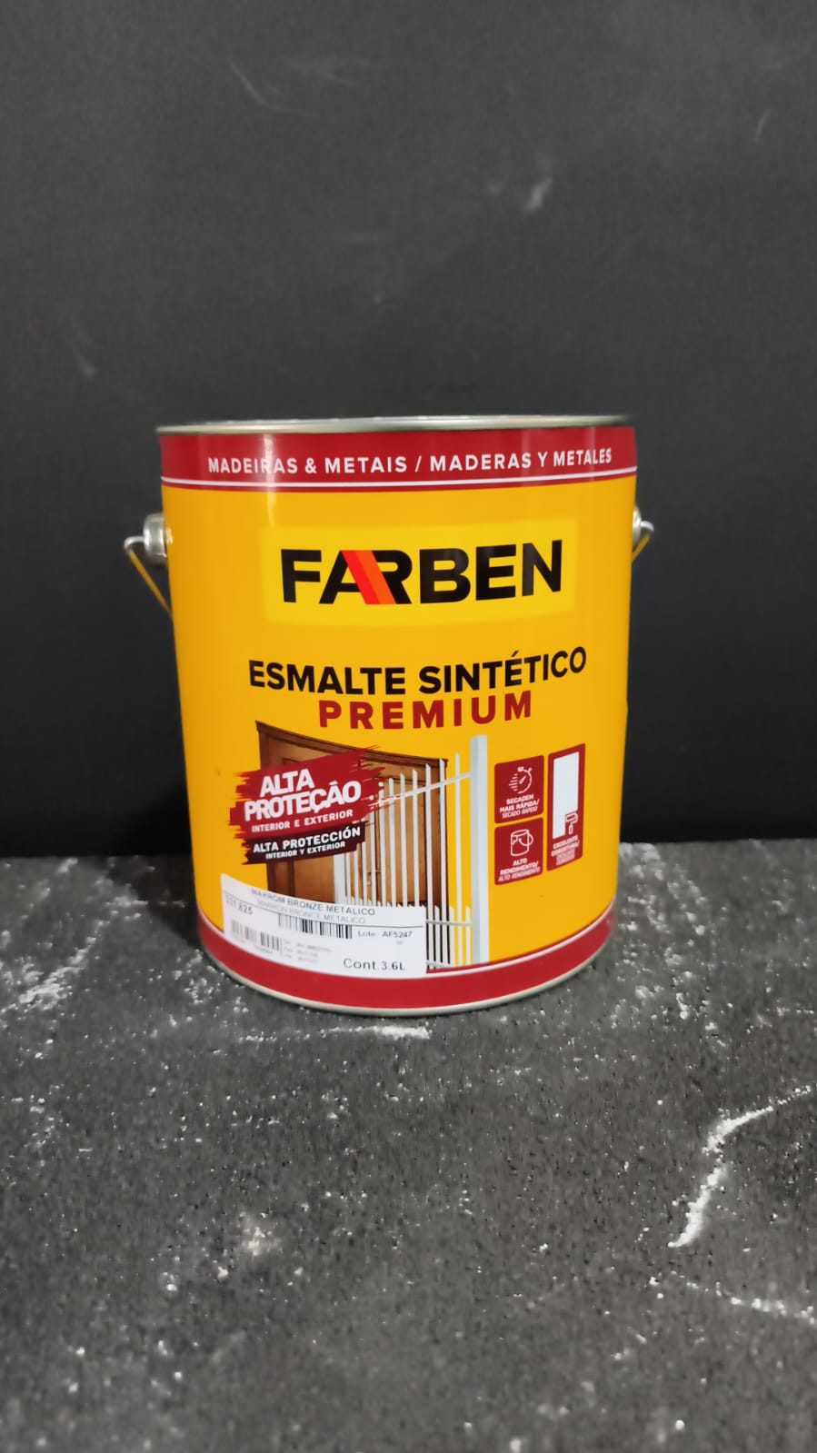 Tinta Esmalte Sint. Branco Premium Alta Proteção Farben 3,6